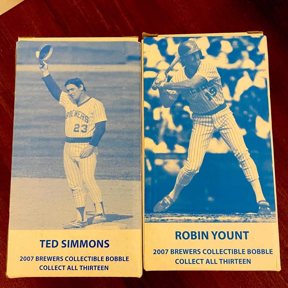 Yount & Simmons bobble heads